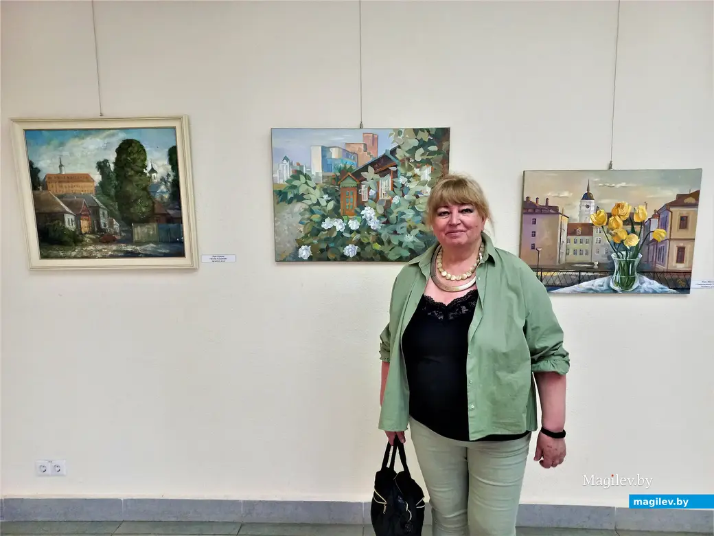 Вера Юркова и ее работы. Выставочный зал музея истории Могилева, 04.06.2022 года.