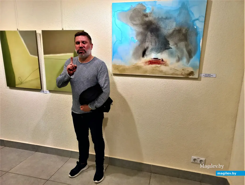Сергей Варкин и его работы. Выставочный зал музея истории Могилева, 04.06.2022 года.