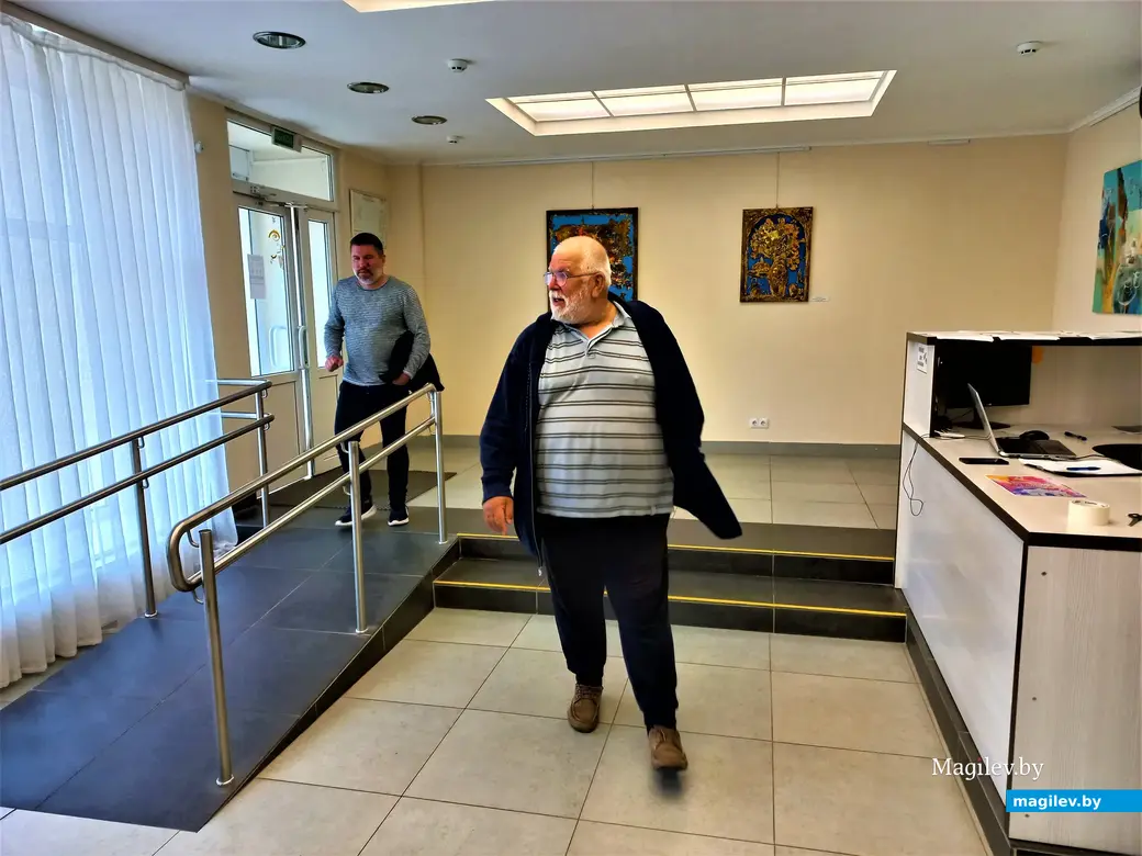 Сергей Варкин и Александр Гришкевич. Выставочный зал музея истории Могилева, 04.06.2022 года.