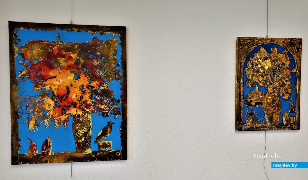 Работы Глеба Отчика. Выставочный зал музея истории Могилева, 04.06.2022 года.