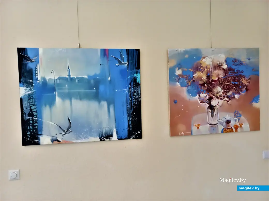 Работы Оксаны Евдокименко. Выставочный зал музея истории Могилева, 04.06.2022 года.