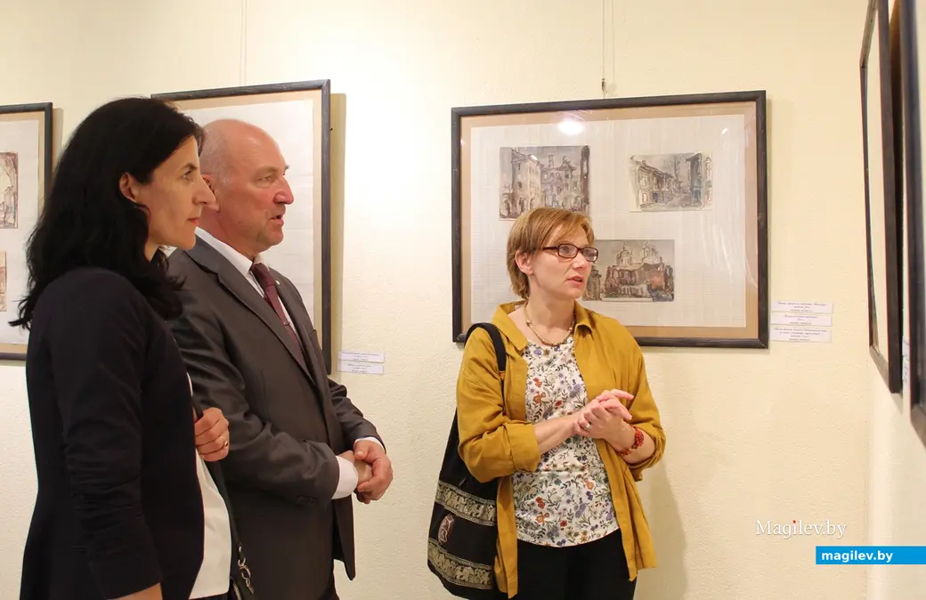 На открытии проекта «Беларусь 1941». Могилев, Выставочный зал, июнь, 2022 год.