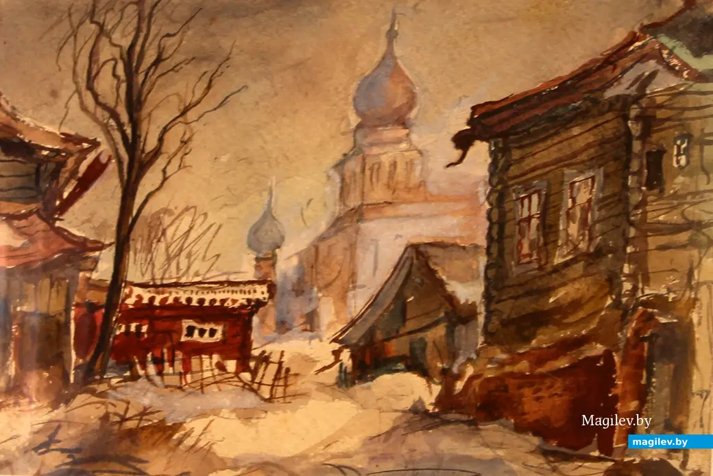 Работа Вальтера Вихманна. На открытии проекта «Беларусь 1941». Могилев, Выставочный зал, июнь, 2022 год.