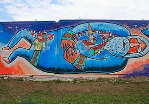 Новые муралы и арт-объекты появятся к Дню города на зданиях Могилева