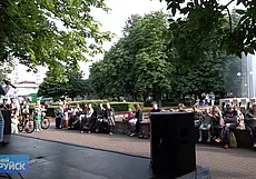 Музычная відэазамалёўка з бабруйскага фантану