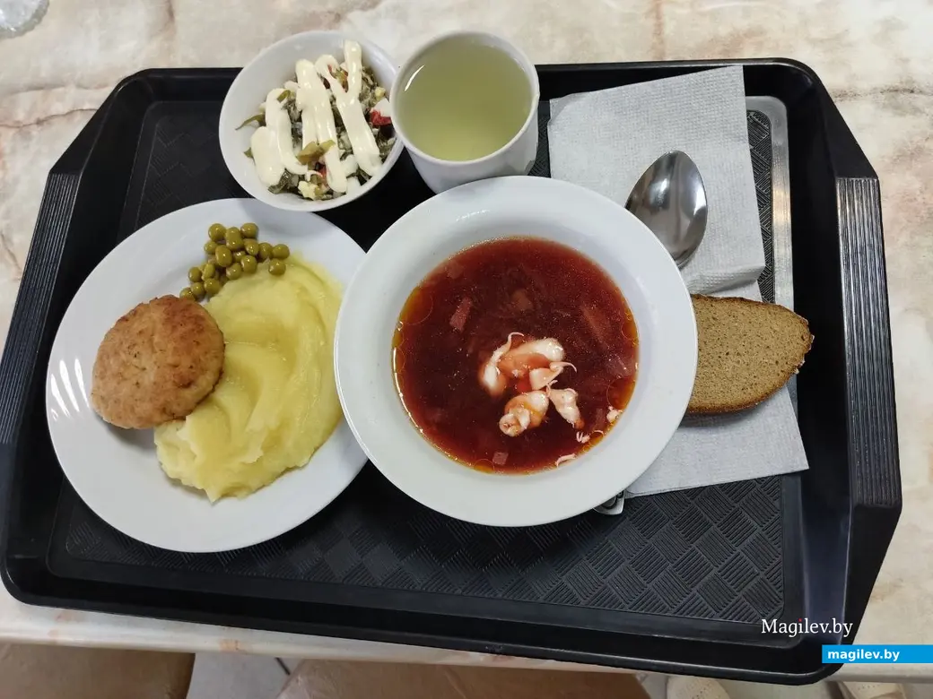 Мой обед. Кафе «О’кей» в здании общежития Могилевского медколледжа. 21.06.2022 г.