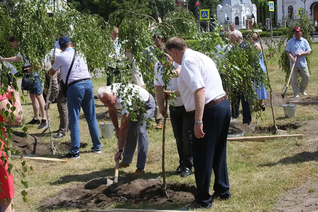 Бобруйск, 25 июня 2022 года. Торжественная церемония закладки сквера Дружбы. Фото. bobrlife.by.
