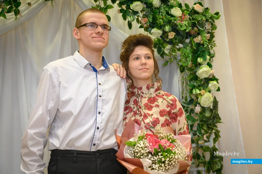 16.03.2023. Отдел ЗАГС Бобруйского горисполкома. Свадебная пара. Даниил и Валерия Граховские.