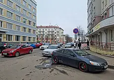 На Пожарном переулке в Могилеве установили знаки «Остановка запрещена». Временно