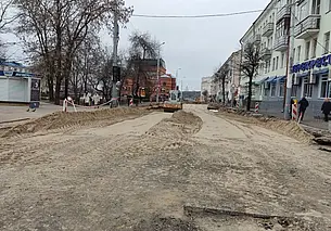 Что происходит на Комсомольской в Могилеве к концу первой недели капитального ремонта улицы