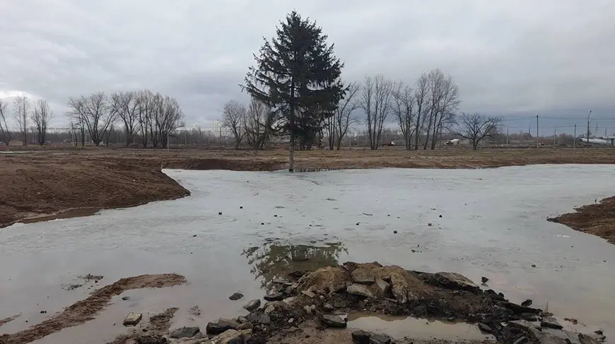 Минск, улица Прушинских, март 2023 года. Фото: МЧС.