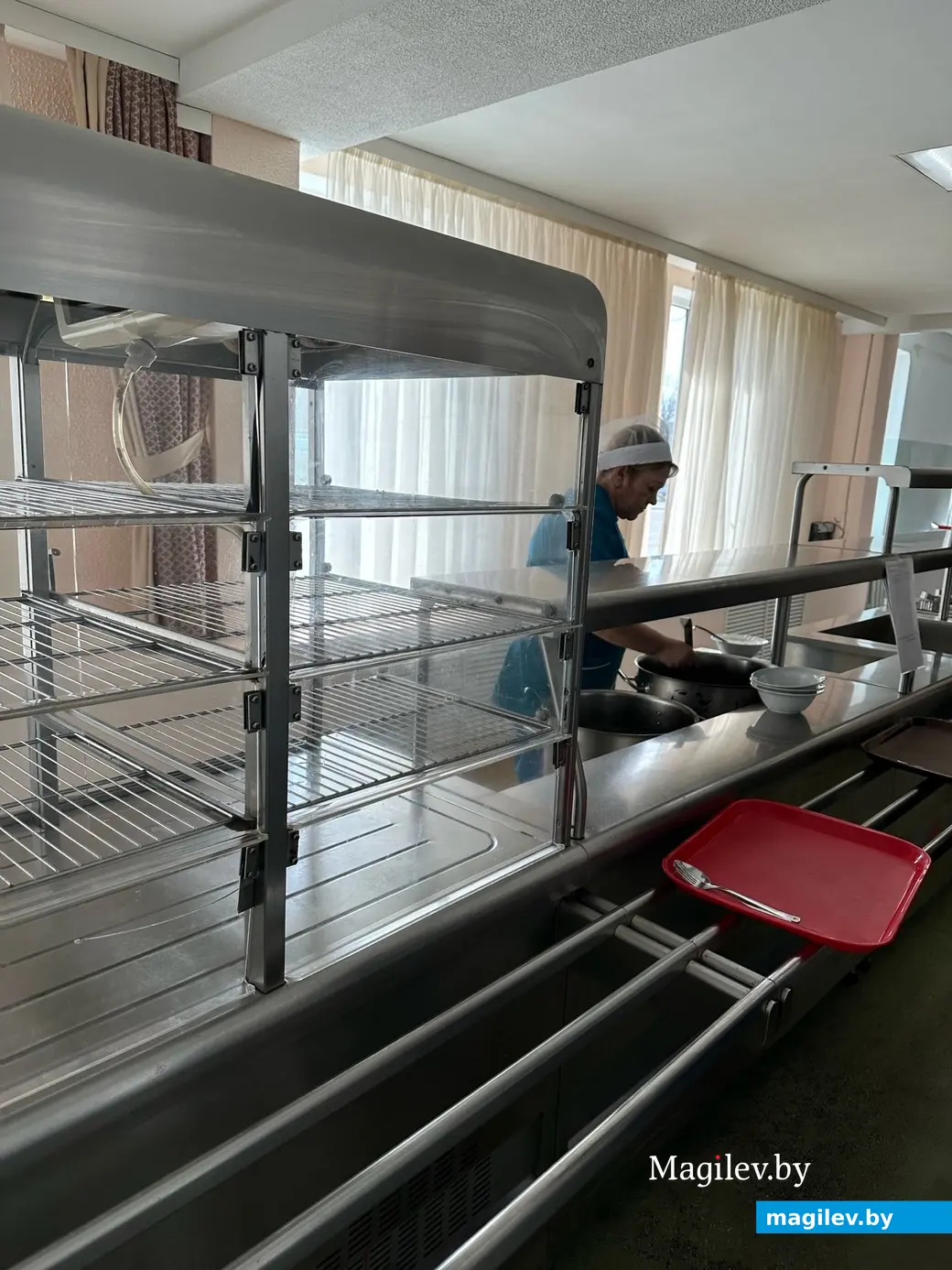 Пусто, совсем пусто... Столовая «Горэлектротранспорта», Могилев, 24.03.2023 г.