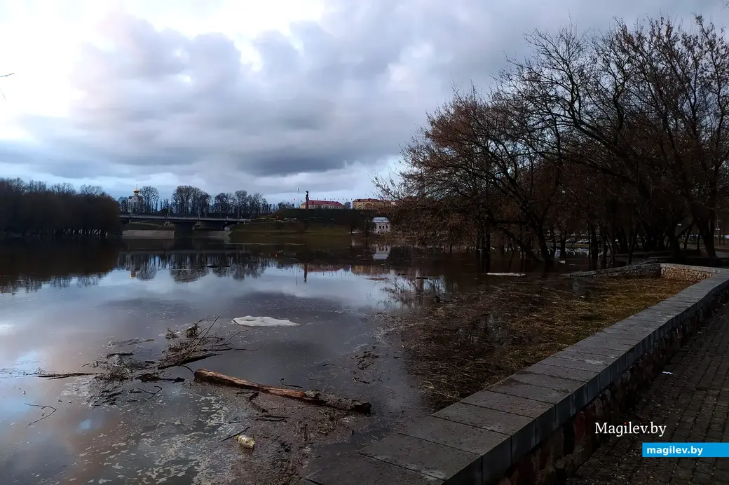 Набережная Днепра, Могилев 26 марта 2023 года.