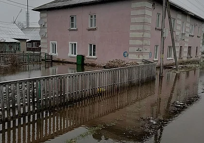 В Кричеве из-за паводка ввели режим ЧС. Фото