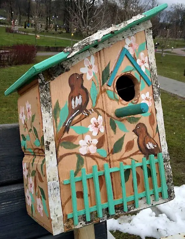 Парк Подниколья. Конкурс «Домик для птиц». Могилев, апрель 2023 год.