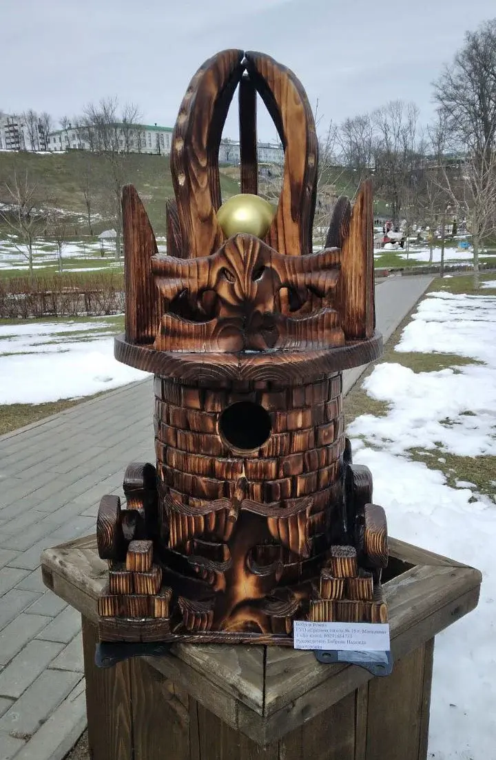 Парк Подниколья. Конкурс «Домик для птиц». Могилев, апрель 2023 год.