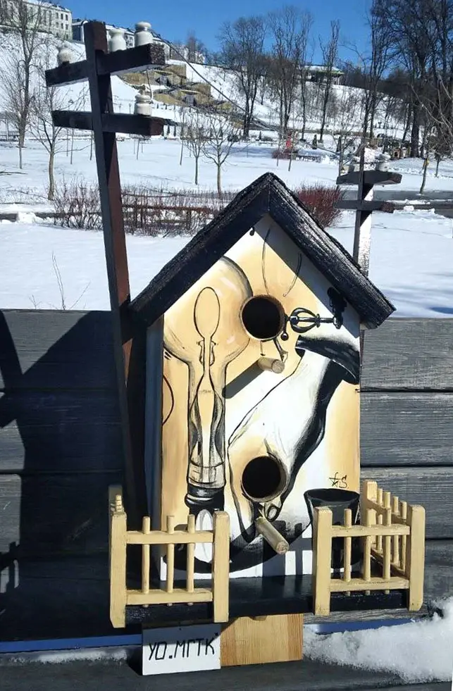 Парк Подниколья. Конкурс «Домик для птиц». Могилев, апрель 2023 год.