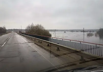На большинстве рек Беларуси вода находится на пойме