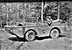 Картина маслом. На такой амфибии не стыдно было  появляться на самых  главных улицах Могилева