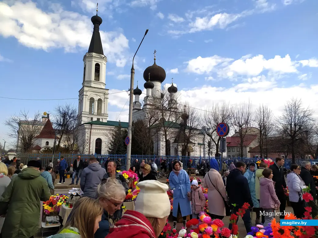 Вербное воскресенье. Храм Трех Святителей. Могилев. 9 апреля 2023 года.