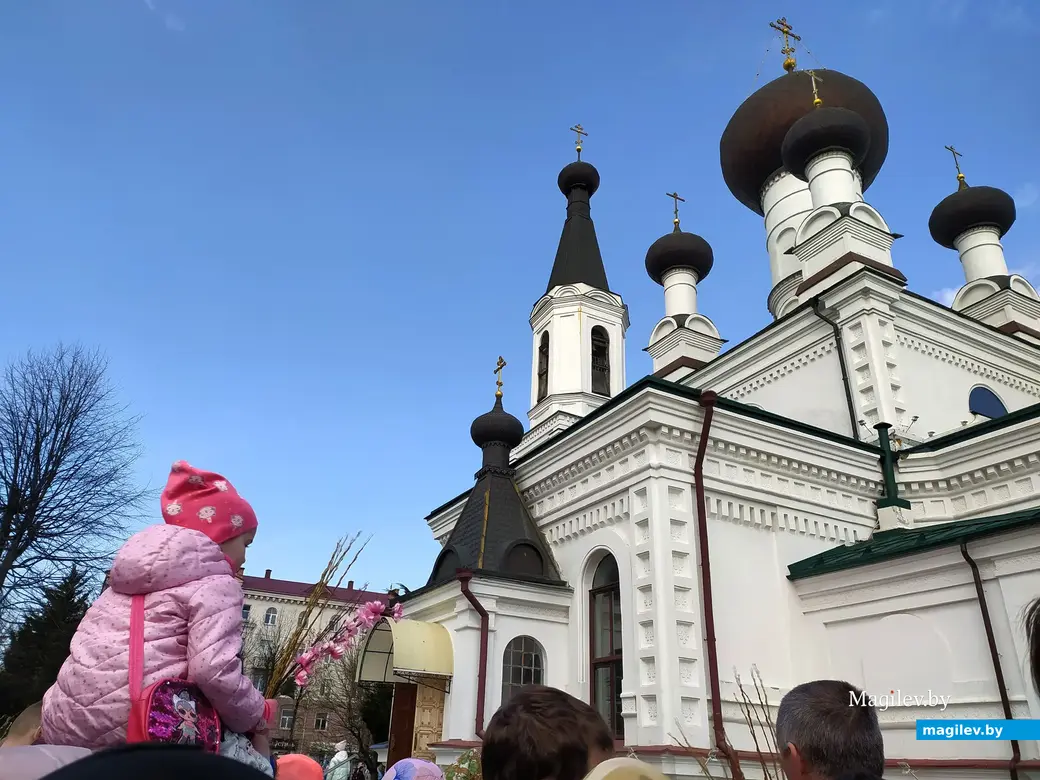 Вербное воскресенье. Храм Трех Святителей. Могилев. 9 апреля 2023 года.