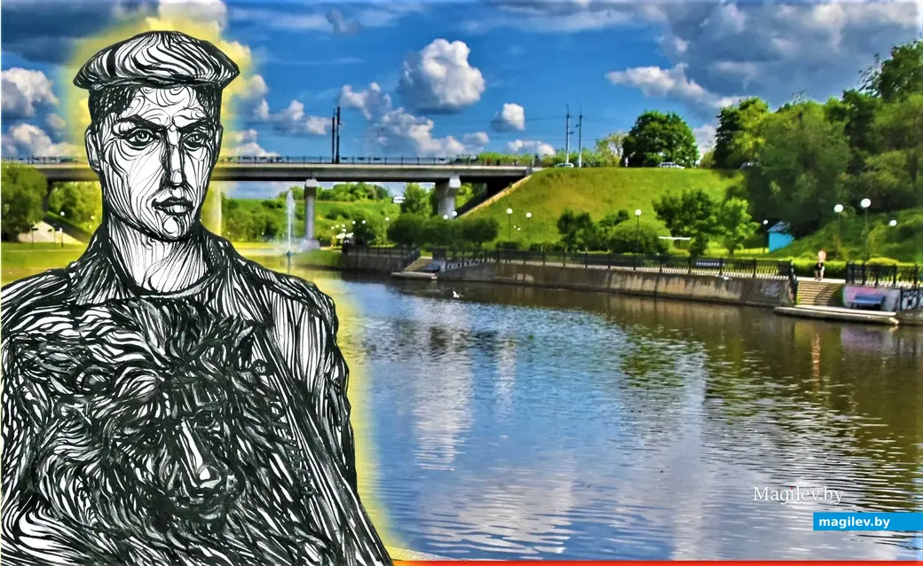 У Дубровенки. Рисунок Виктора де Буга, Могилев, апрель 2023 года.