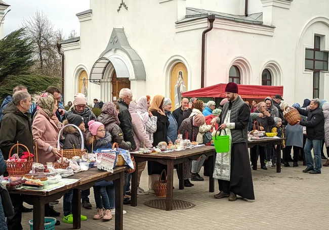 Великая Суббота и освящение пасхальных куличей в Могилеве