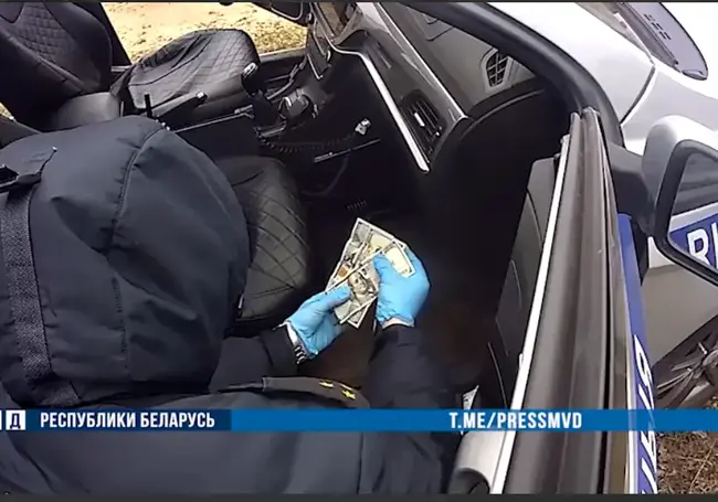 За взятку инспектору ГАИ задержан житель Шкловского района