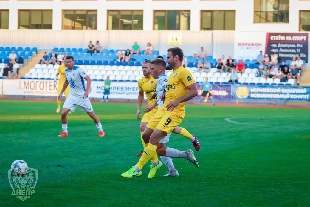 Чемпионат Беларуси по футболу. Высшая лига. Днепр - Шахтер. 15.08.2022. Место проведения матча - Могилев. Счет: 0:7.
