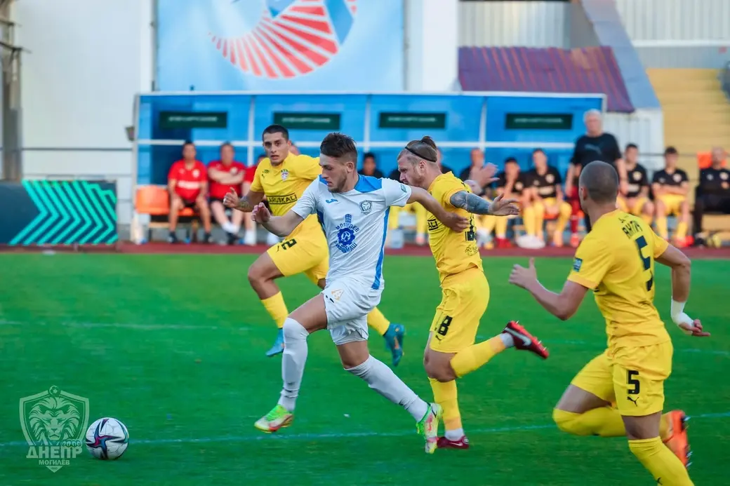 Чемпионат Беларуси по футболу. Высшая лига. Днепр - Шахтер. 15.08.2022. Место проведения матча - Могилев. Счет: 0:7.