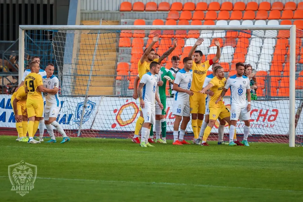 Чемпионат Беларуси по футболу. Высшая лига. Днепр - Шахтер. 15.08.2022. Место проведения матча - Могилев. Счет: 0:7.