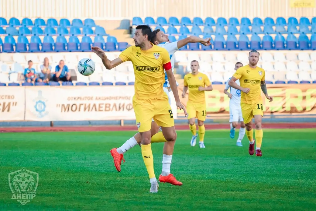 Чемпионат Беларуси по футболу. Высшая лига. Днепр - Шахтер. 15.08.2022. Место проведения матча - Могилев. Счет: 0:7.