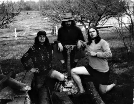 Паша, Минька, Кот. Чечевичи, 1980-е годы.