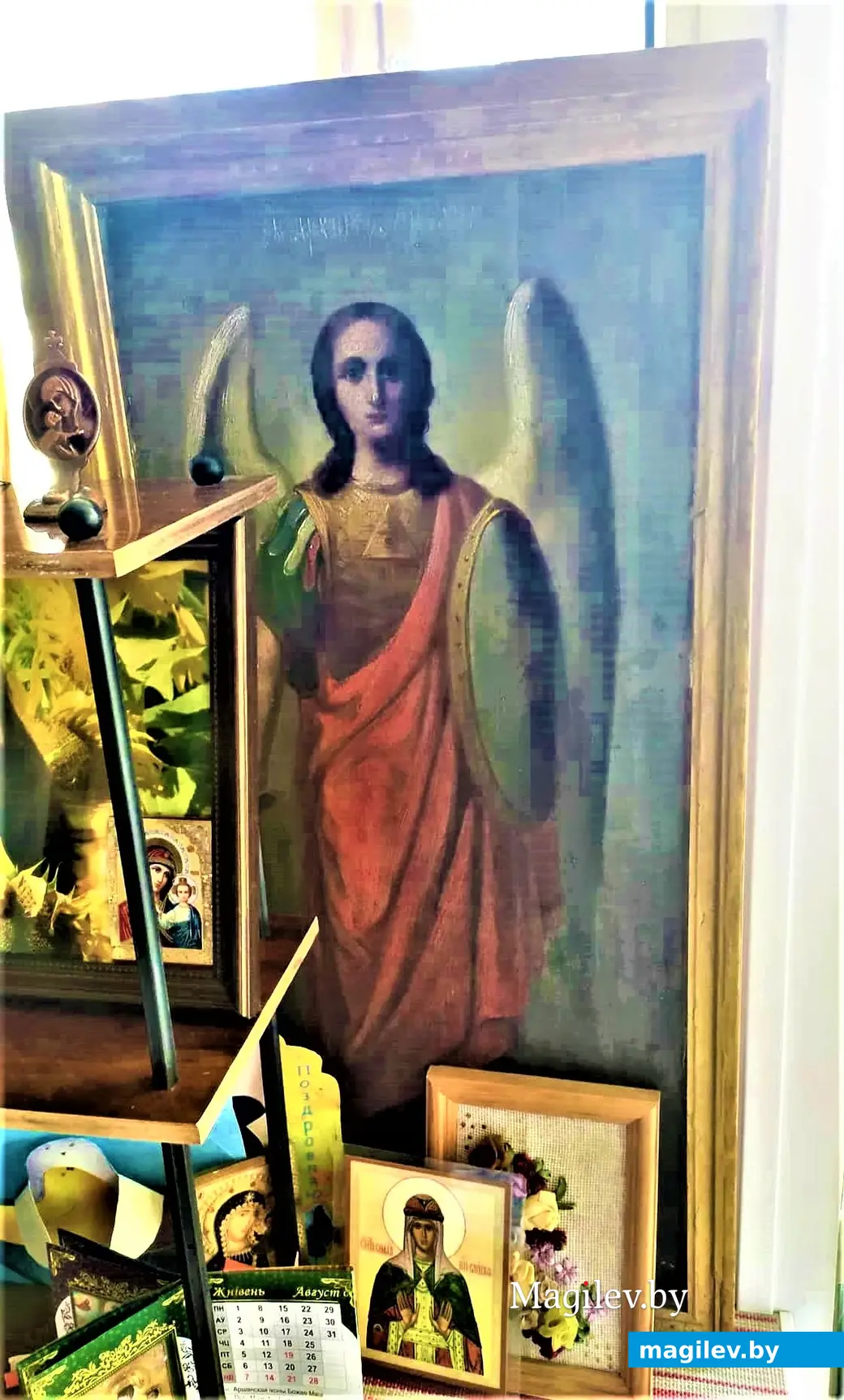 Икона из Княжицкого храма, которую на велосипеде в 1971 году вывез Ростислав Пилиховский. Теперпь она украшает его домашний иконостас.