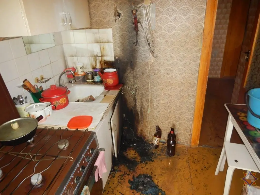 21.08.2022 г. Могилев, пр-т Пушкинский. Квартира, в которой произошел пожар. Фото: mogilev.mchs.gov.by