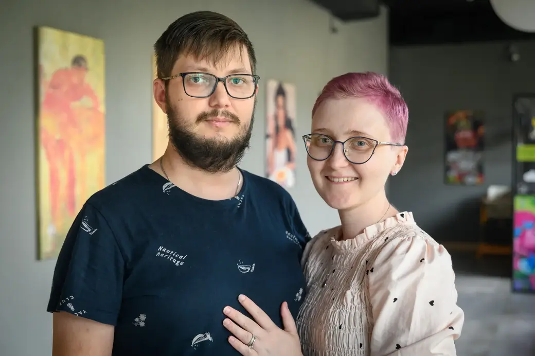 27.07.2022. Бобруйск. Супруги Анастасия и Николай Лазуревич вместе борются с онкологическим заболеванием