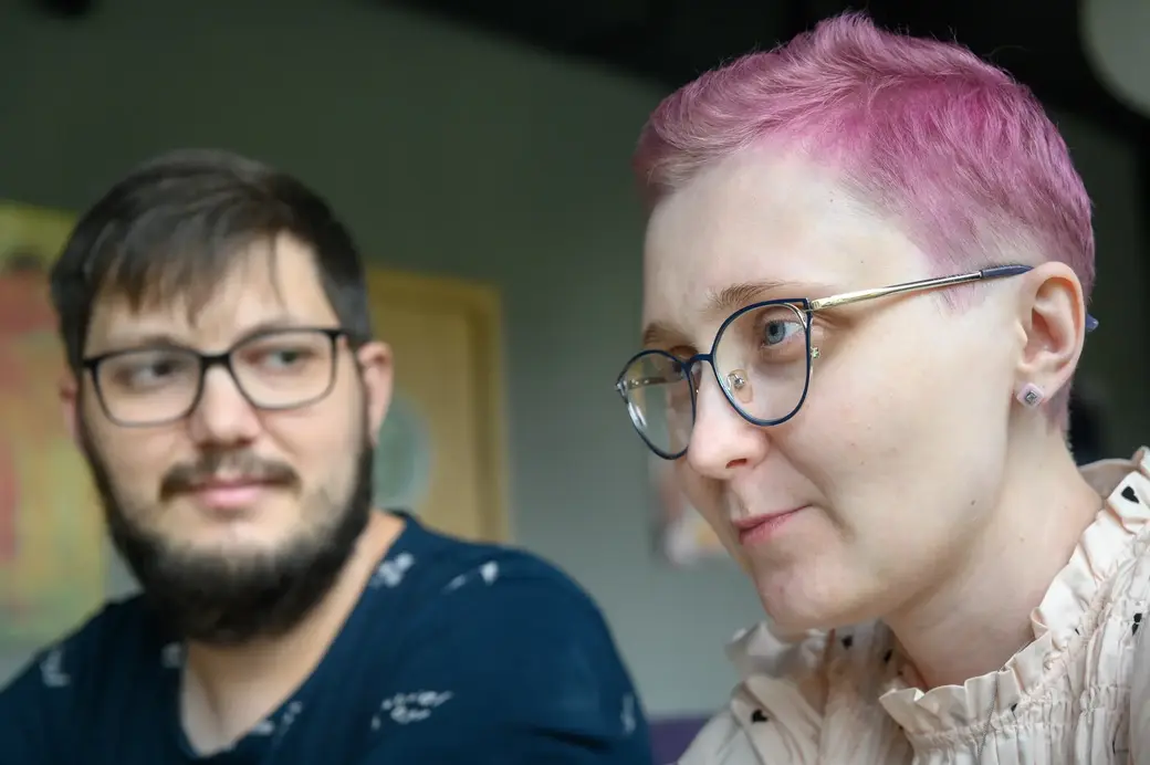 27.07.2022. Бобруйск. Супруги Анастасия и Николай Лазуревич вместе борются с онкологическим заболеванием