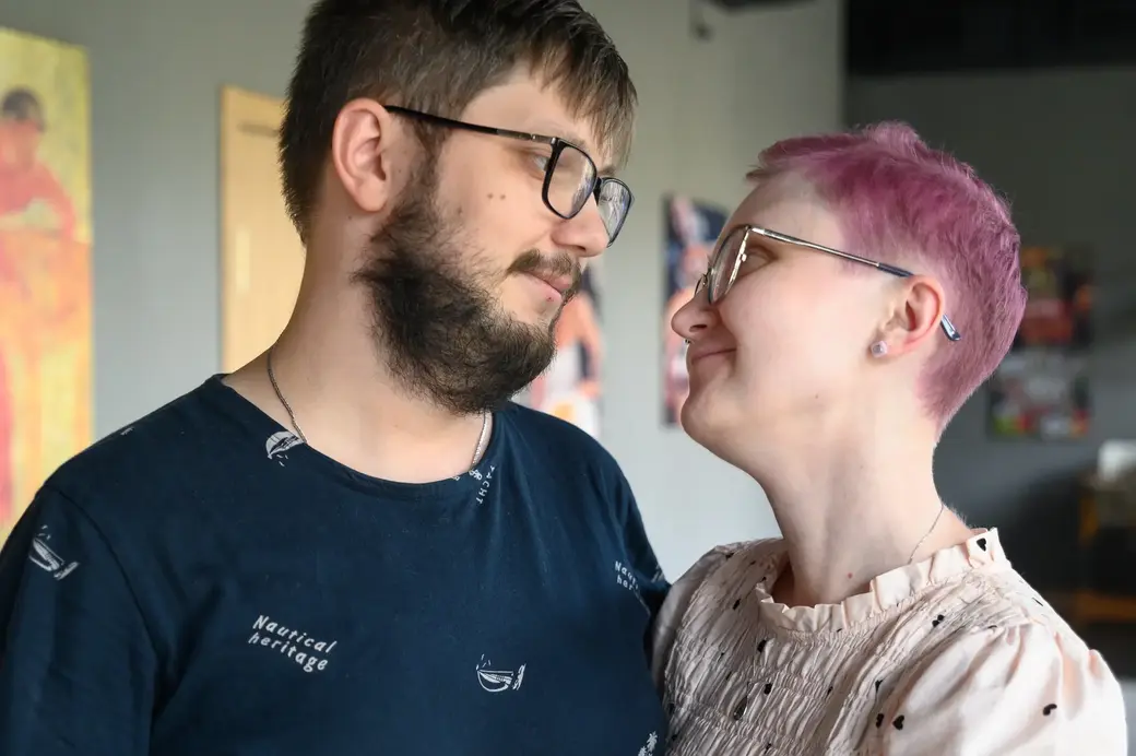 27.07.2022. Бобруйск. Супруги Анастасия и Николай Лазуревич вместе борются с онкологическим заболеванием