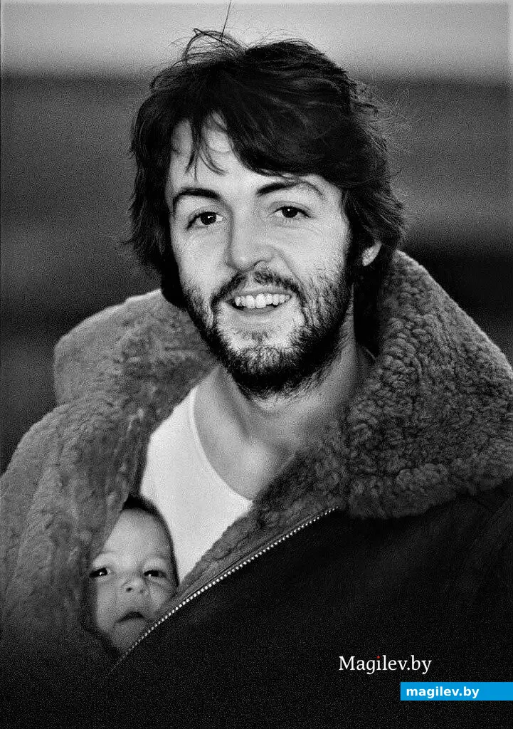 Пол Маккартни (и его дочка), 1970-й год.