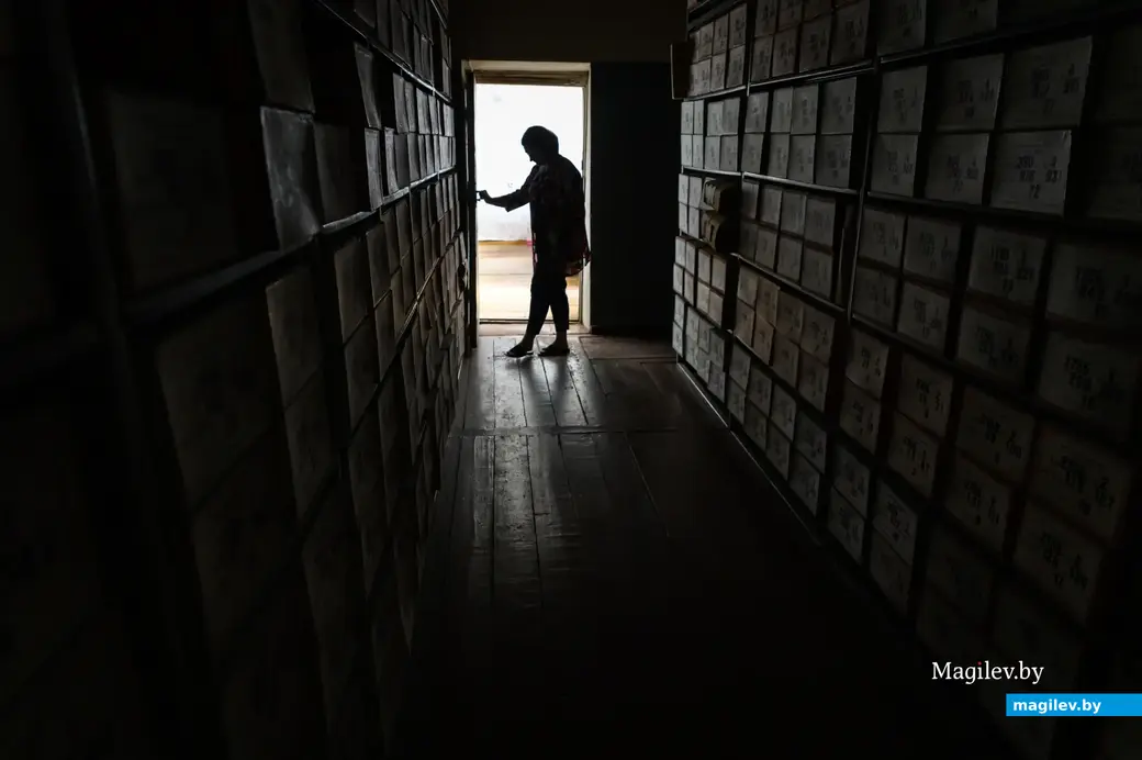 Зональный государственный архив в г. Бобруйске. Хранилище.