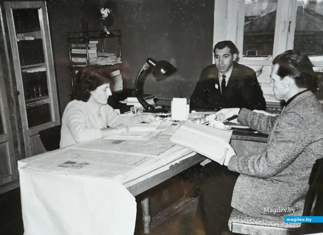 Бобруйские архивисты, фото из 1960-х. Фото из личного архива И. Шувалова.