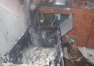 Пожар на улице Минской в Бобруйске: виновата стиральная машина?