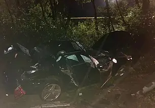 Врезался в опору. Пьяный бесправник совершил ДТП в Бобруйске