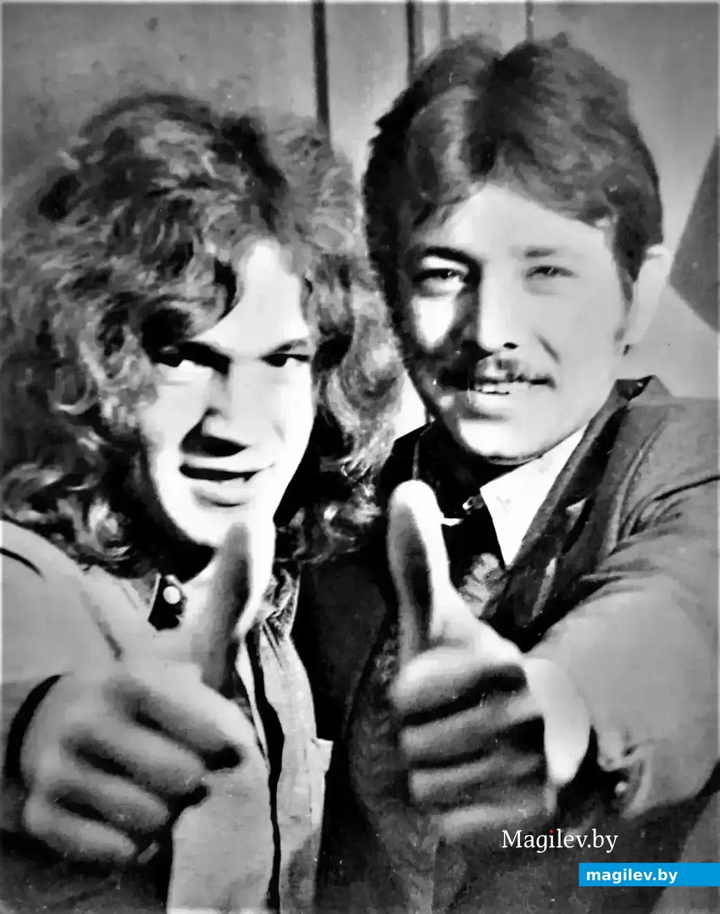 Игорь Максименко (слева) и Владимир Кутузов. Могилев, 1970-е годы.