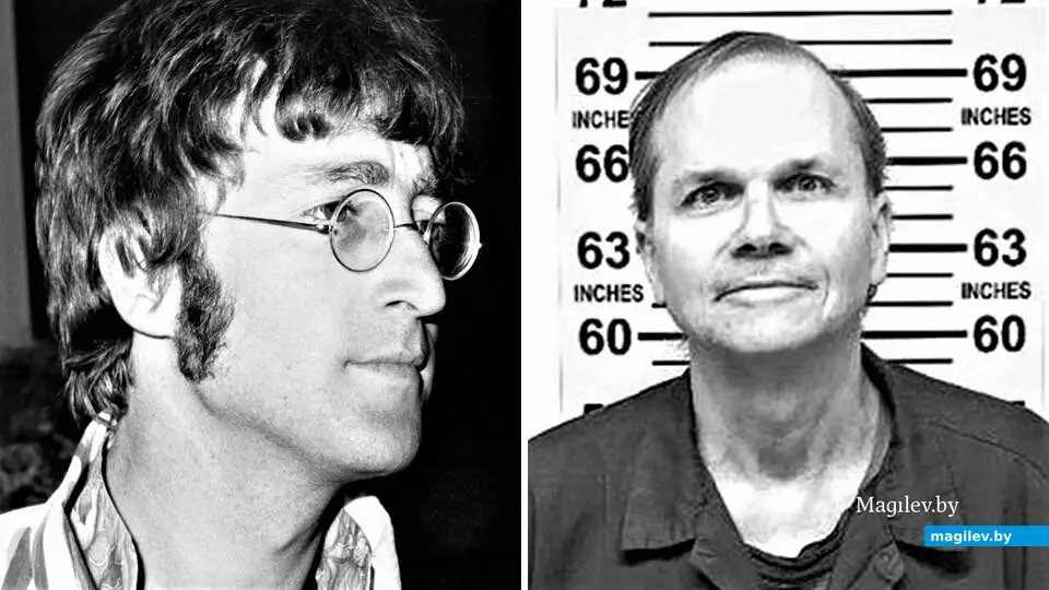 Джон Леннон (настоящий) и его убийца.