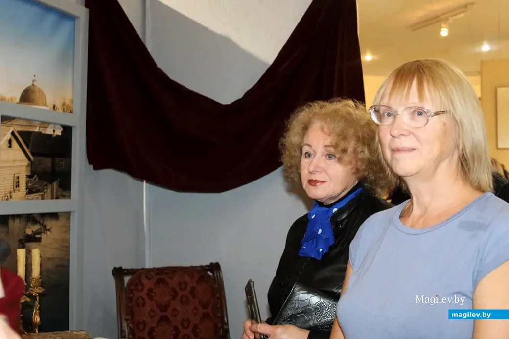 На открытии выставки «Два лика. Одна вера. Одна земля». Могилев, 15 сентября 2022 года.