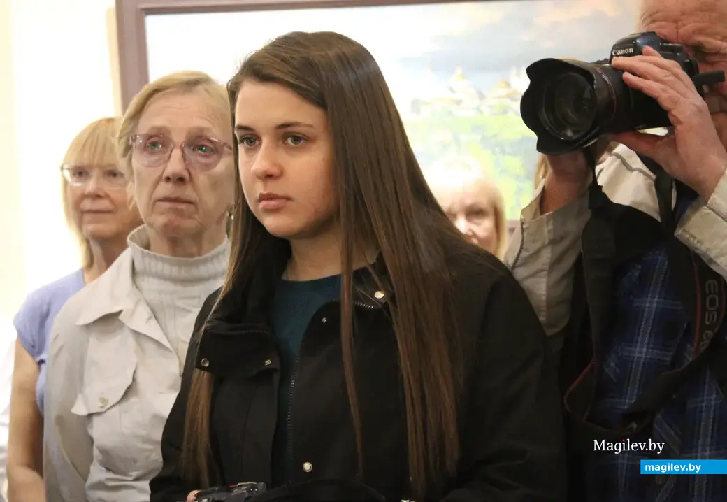 На открытии выставки «Два лика. Одна вера. Одна земля». Могилев, 15 сентября 2022 года.