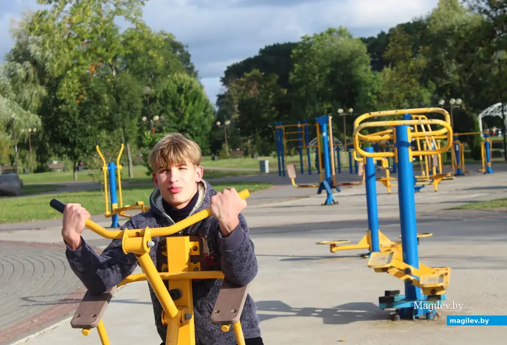 Парк культуры и отдыха в районе Подниколья. Могилев, сентябрь, 2022 год.