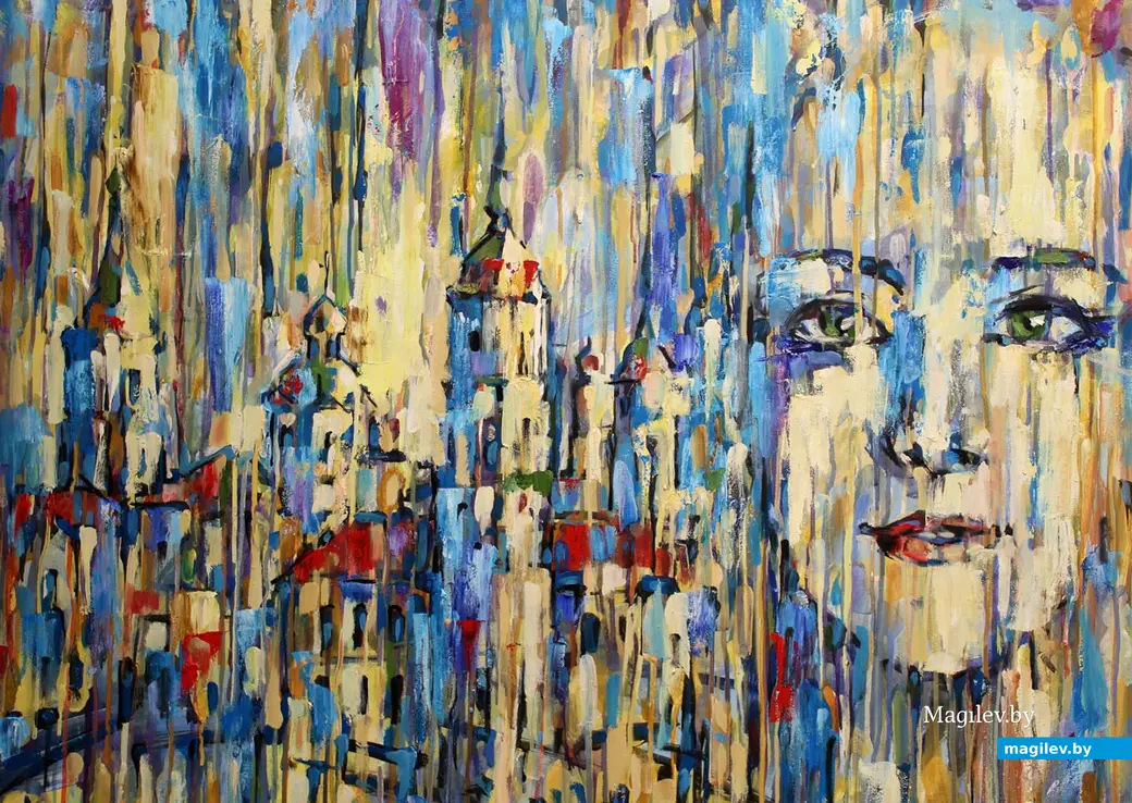 Выставка «Жыццё чалавека» в Выставочном зале Могилева. Сентябрь 2022 года. Работа Игоря Адамовича.