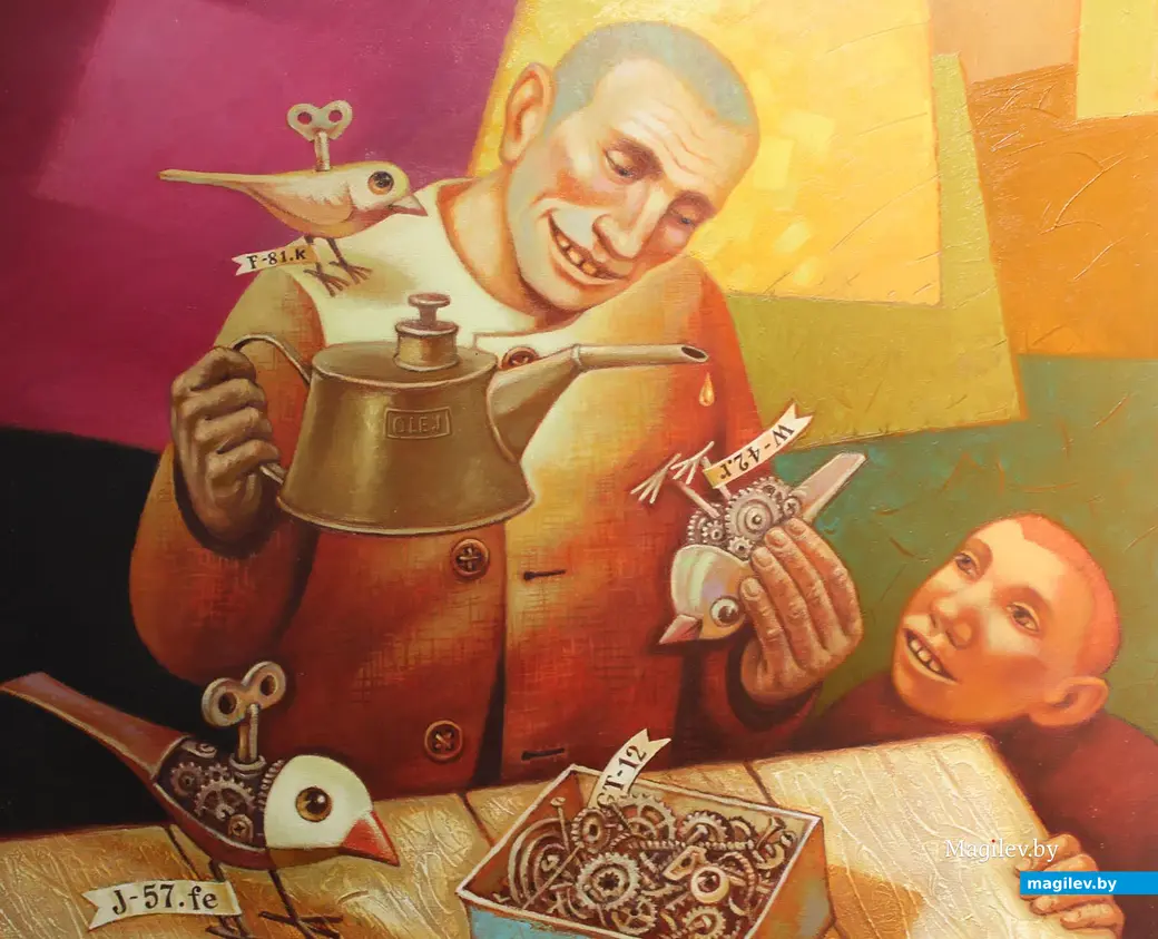 Выставка «Жыццё чалавека» в Выставочном зале Могилева. Сентябрь 2022 года. Работа Александра Суворова.